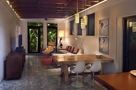 1517 Washington St. Key West, Living Room at Night